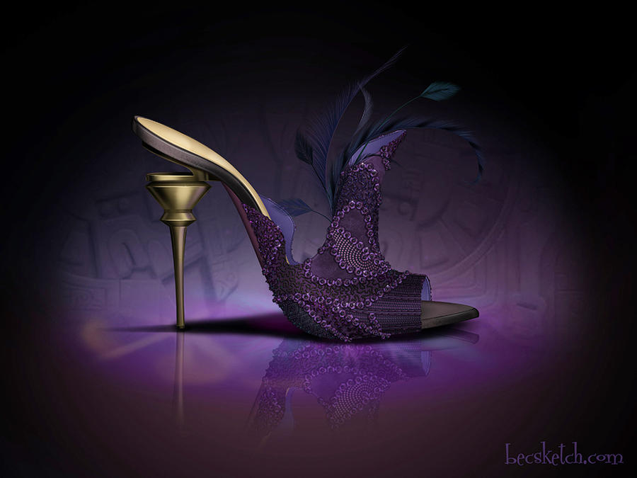 Yzma Inspired Shoe - Disney Sole by becsketch