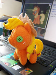 Applejack filly  plushie revisited