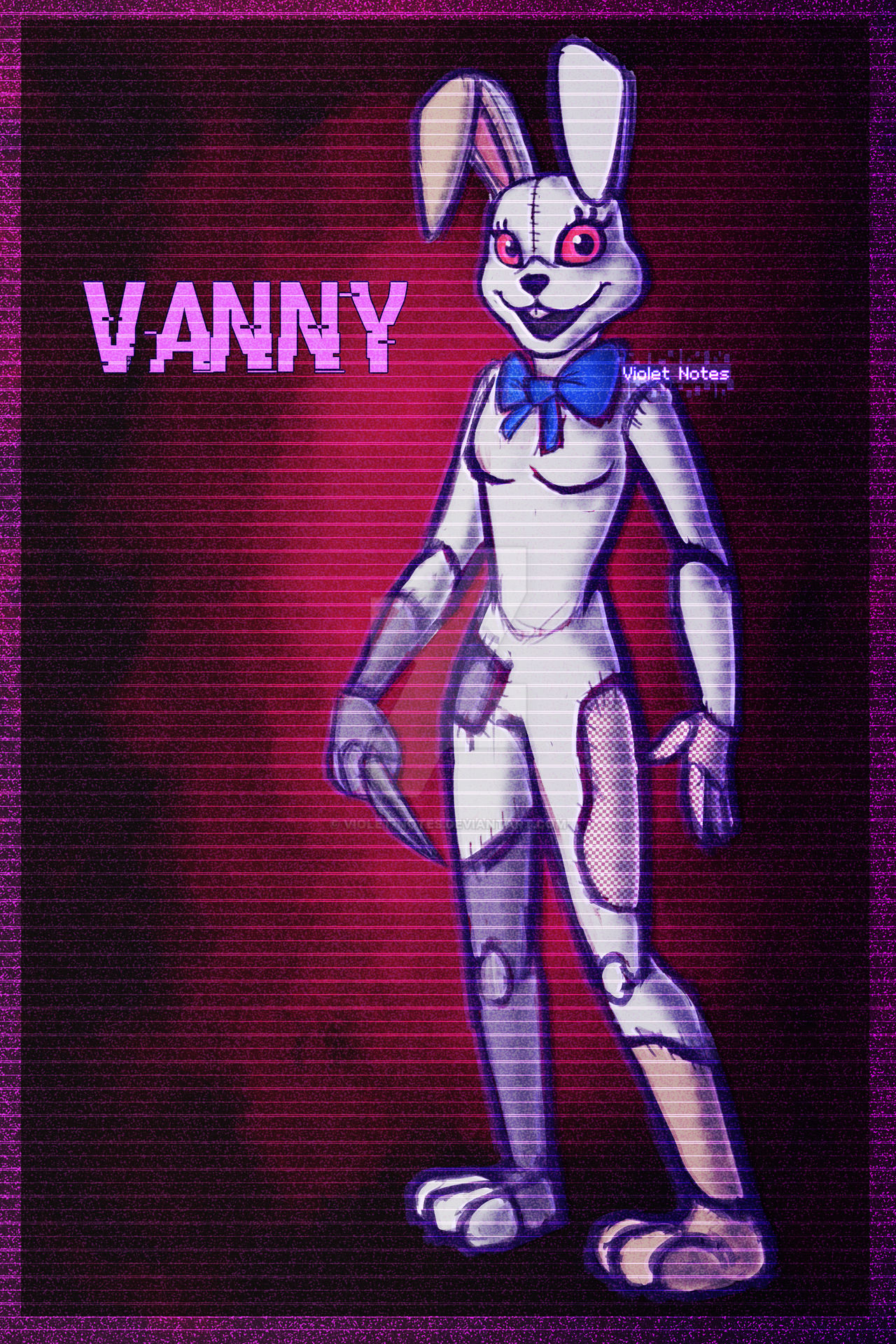 Vanny and Glitchtrap FNaF AU [CPO SM 2020] by candypop-off on