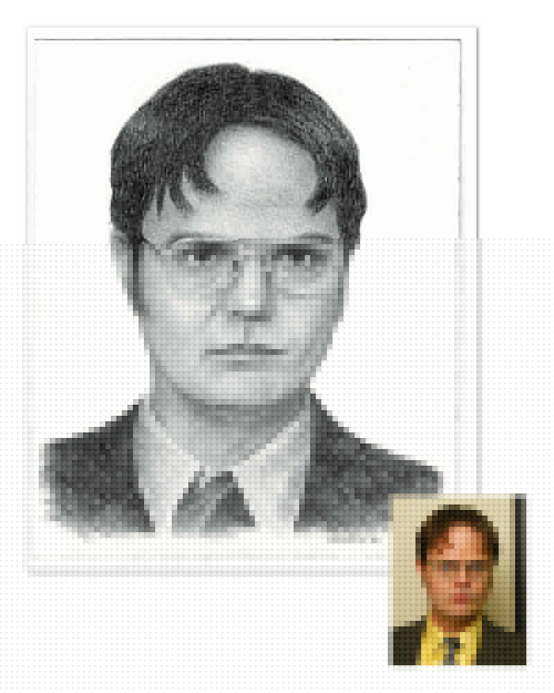 Dwight. Art vs Photo Reference by DaveMenorca on DeviantArt
