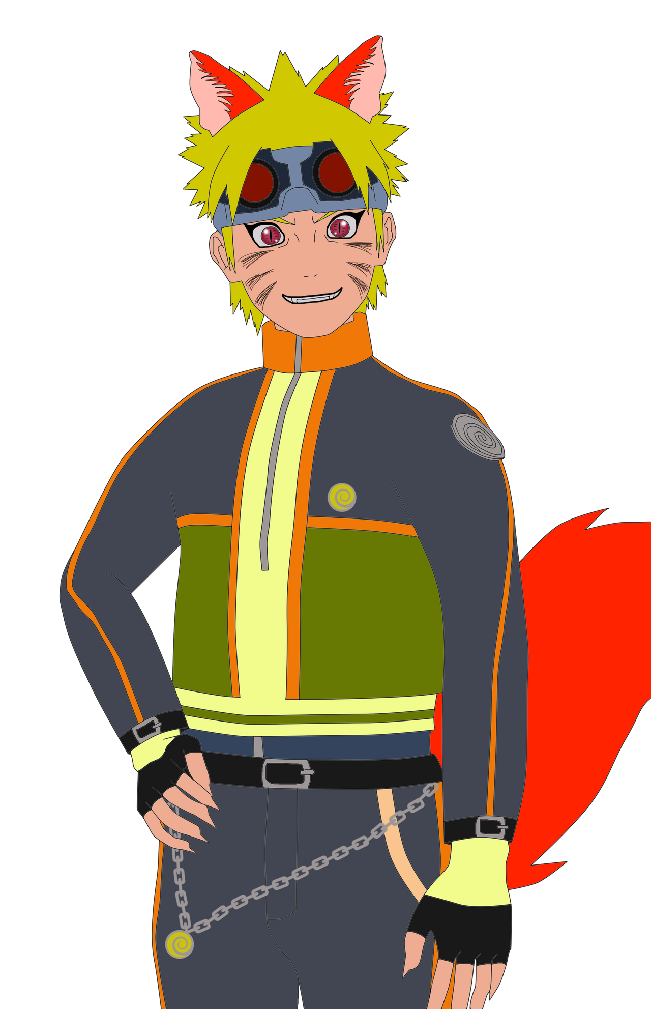 X Redesign-Naruto (Shippuden) (Half Body) by JoutaiSasuLover on DeviantArt