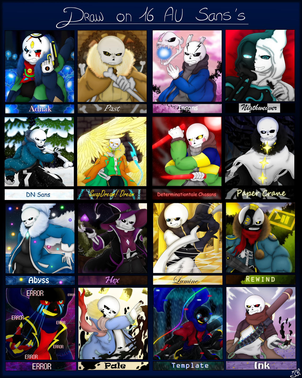 16 Sans Au Challenge By Jinatsallen Kazaki On DeviantArt 16-sans-au-challenge-by-jinatsallen-kazaki-on-deviantart