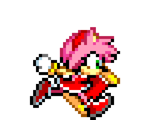 Amy Running Amy hammer run gif by foxeygamer87sonic on DeviantArt