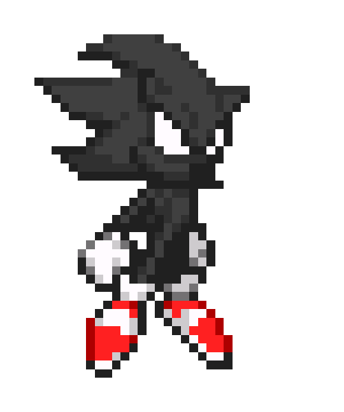 Floating Idle Dark super Sonic idle floating gif by foxeygamer87sonic on DeviantArt