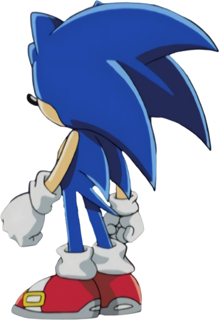 Sonic X Sonic's Back head view (2) by foxeygamer87sonic on DeviantArt