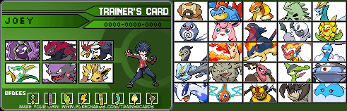 my trainer card