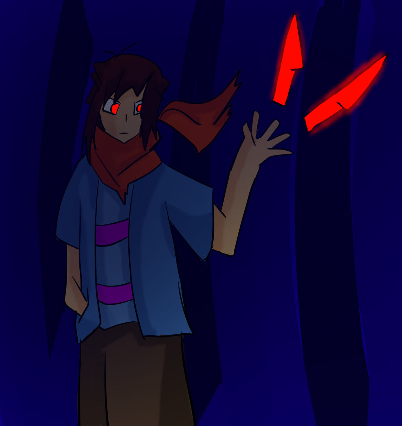 Fallbacktale Frisk Endertale Frisk by qumoxx on DeviantArt