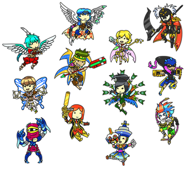 Baten Kaitos chibi stickers