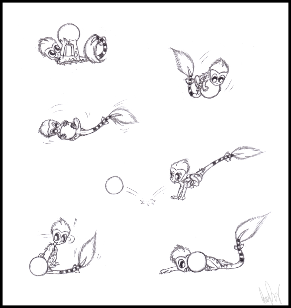 Veero and a Ball Sketches