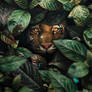 Tiger in Leaves