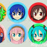 Vocaloid Button Set