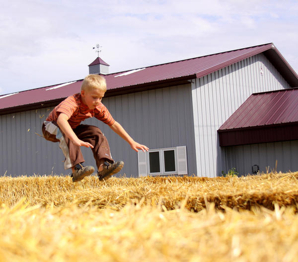 Hay bale hop