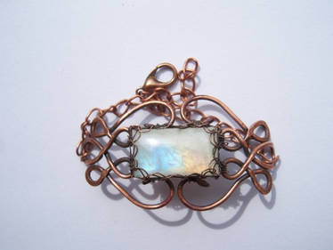 Rainbow moonstone bracelet