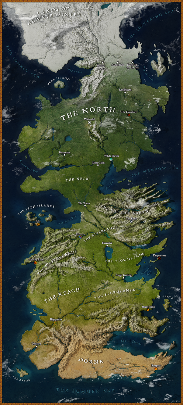 Map of Westeros by Julio-Lacerda on DeviantArt