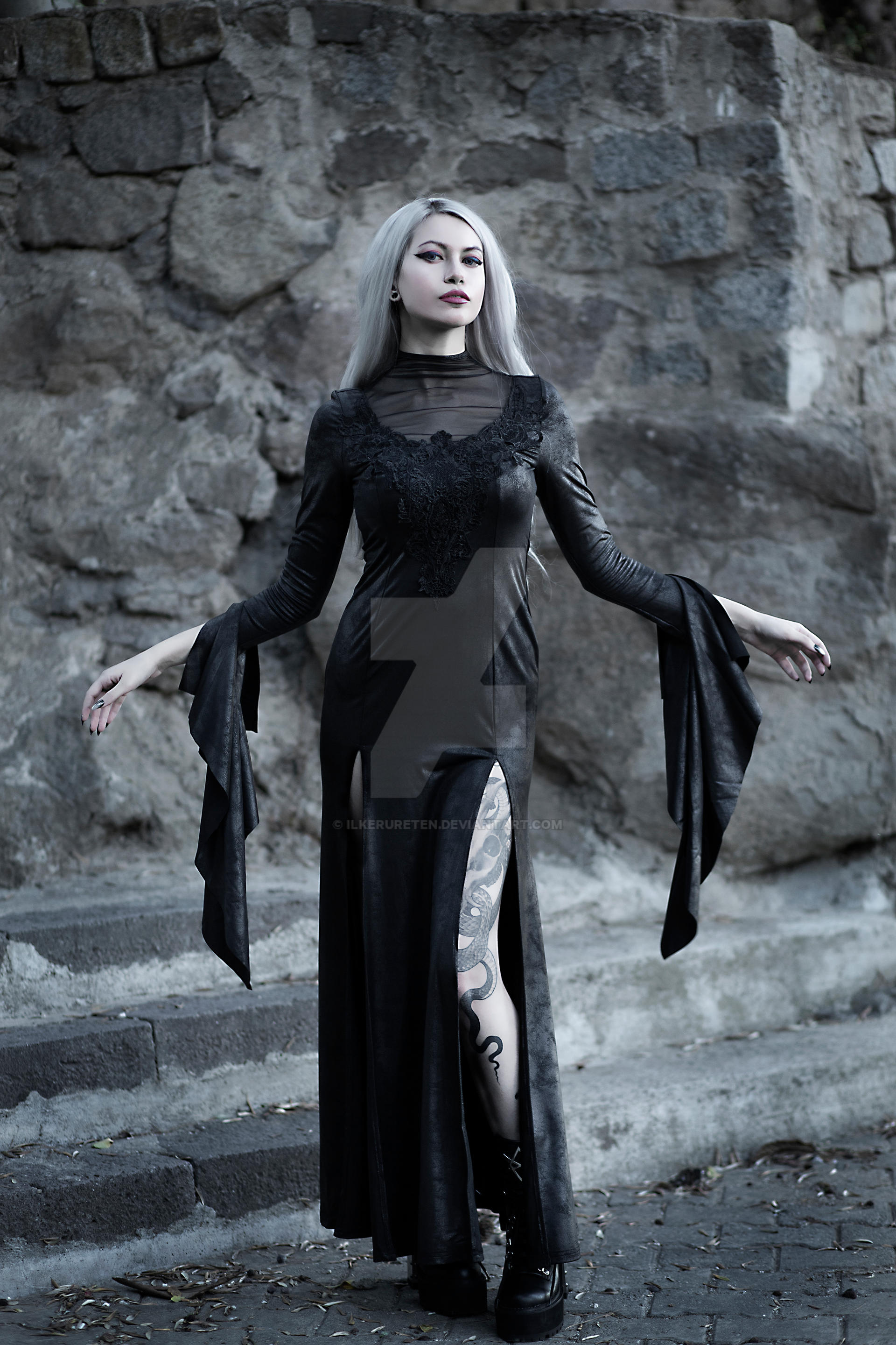 Goth Outside Gothic outdoor model III by ilkerureten on DeviantArt