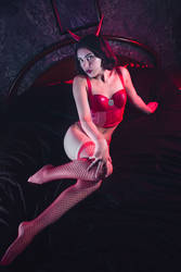 Red devil sexy gothic shoot III by ilkerureten