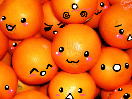 Fruity Orange Faces