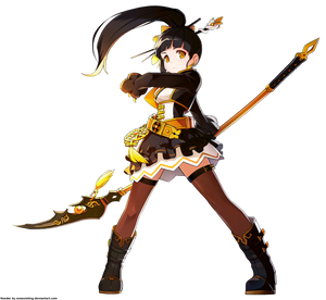 Elsword HQ render of Ara Haan as Little Devil