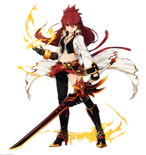 Elsword HQ render of Elesis Blazing Heart