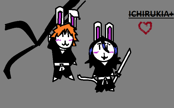 Bunny Rabbit Rukia Draw Ichigo and Rukia bunnies by SexyPineapple23 on DeviantArt