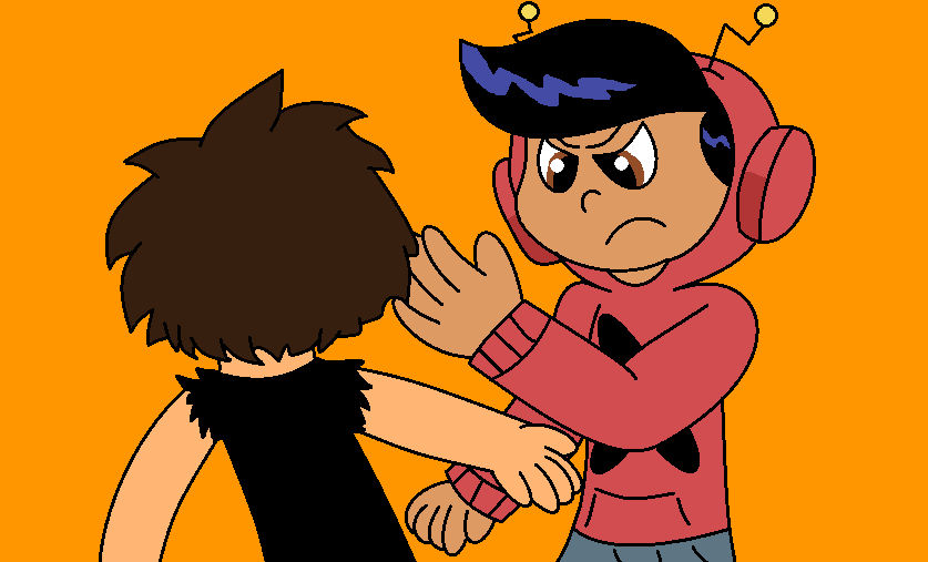 Xavier Riddles Poop Deviantart Xavier Riddle Slaps BilyzDoorman01's Face by everestfan10 on DeviantArt