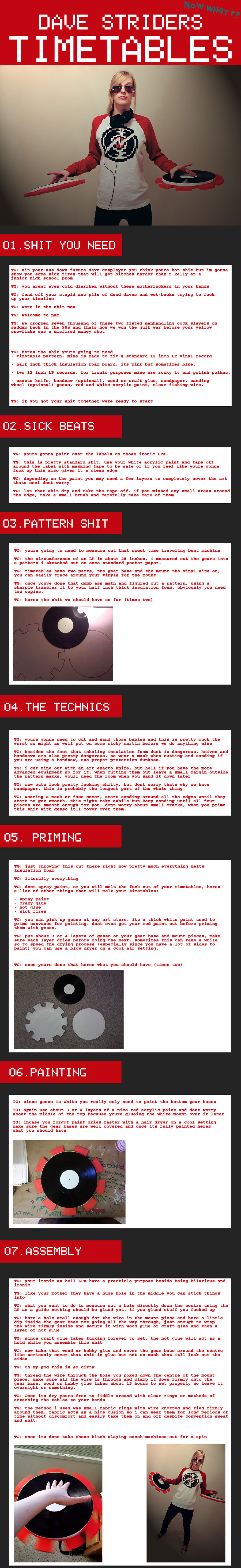 Dave Strider Timetable Tutorial