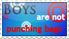 Boys are not Punching Bags -Stamp-