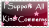 Kind Comment Support Stamp