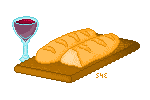 French Bread and Wine by Inemiset