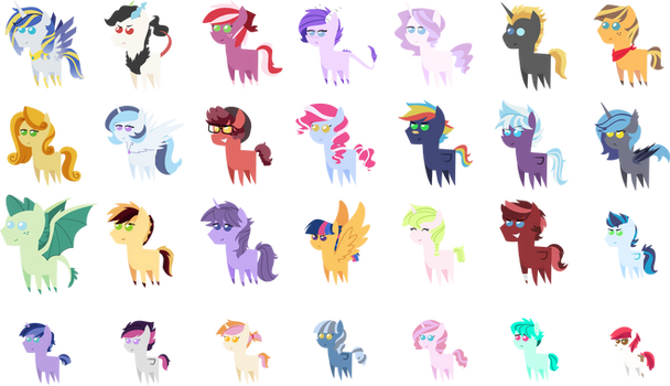 Kilalaverse Pointy Ponies