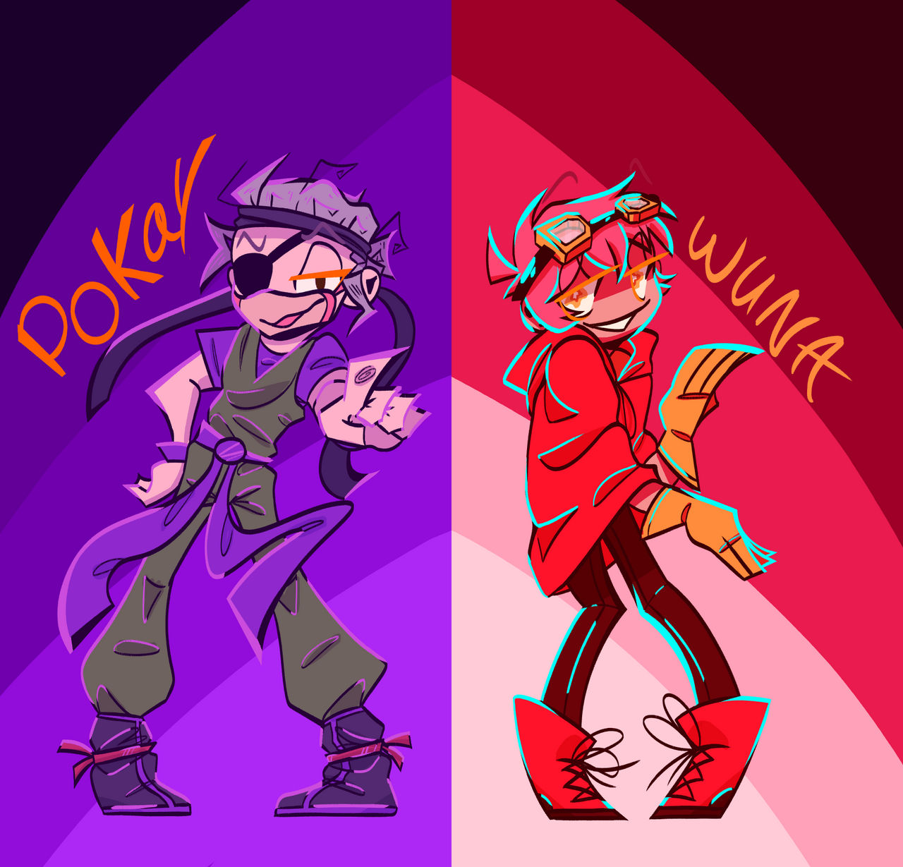 |Team Chunk Error|Pokay And Wuna by KorpseGraveyard on DeviantArt