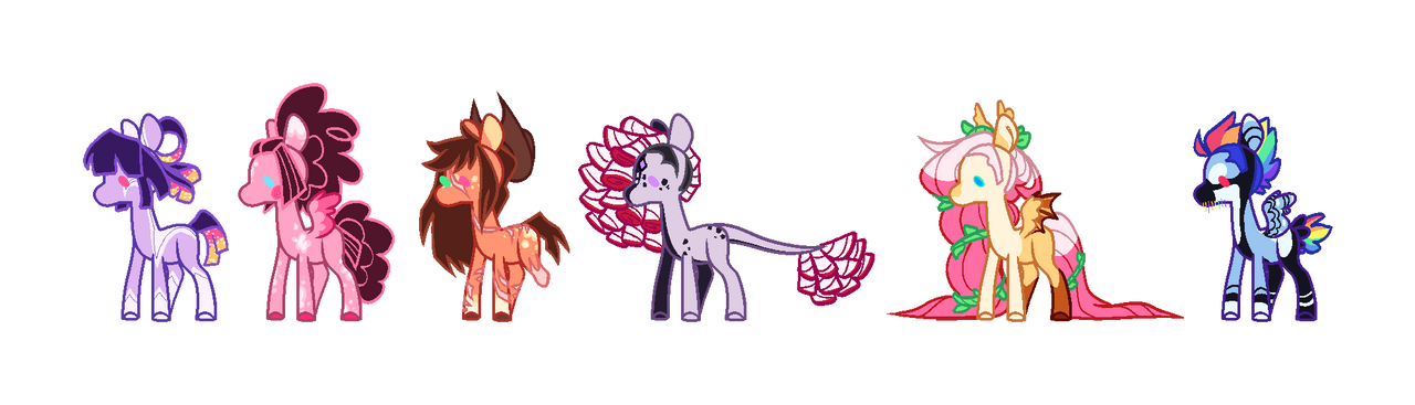 MLP:NG| main 6 redesigns by KorpseGraveyard on DeviantArt
