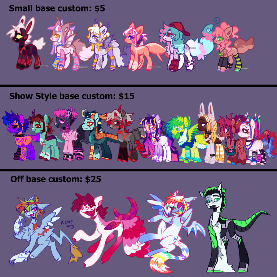 mlp Customs open by KorpseGraveyard on DeviantArt