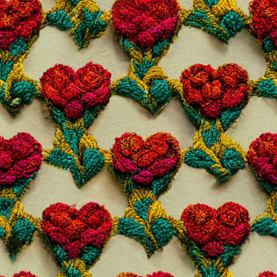 Deviantart Stitched repeatable pattern of stitched flowers by CorvidArtzz on DeviantArt