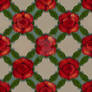 Cross stitch flowers repeatable pattern