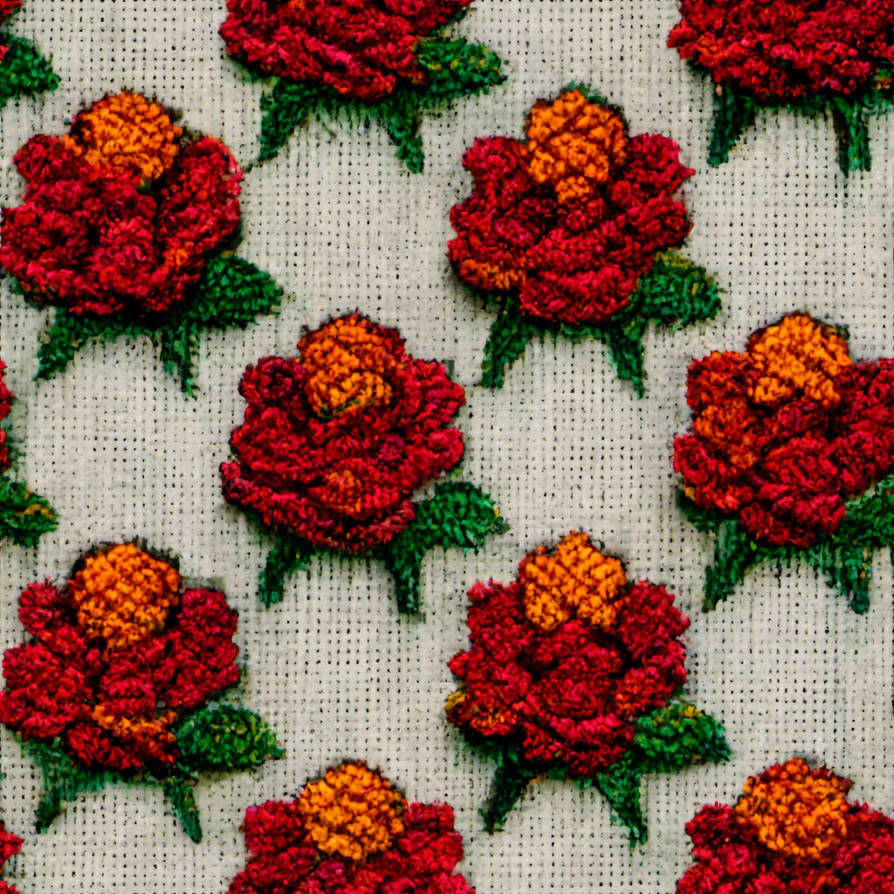 repeatable pattern of colourful roses by CorvidArtzz on DeviantArt