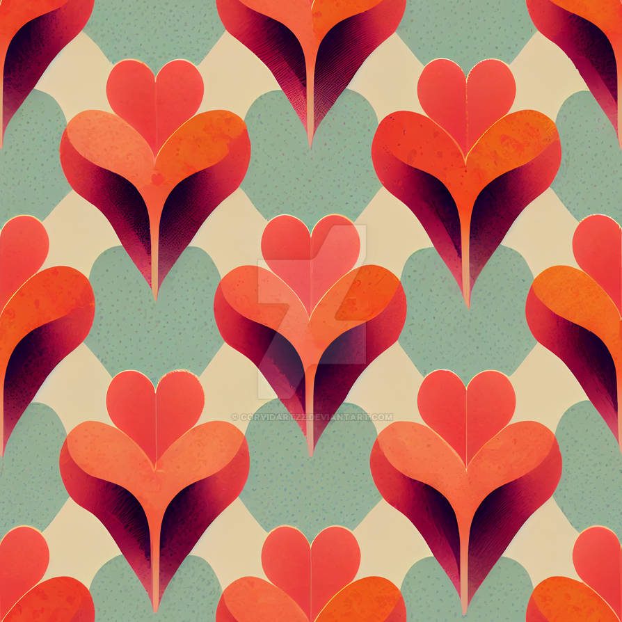 Limited Too Heart Pattern love hearts and colourful repeatable pattern by CorvidArtzz on DeviantArt