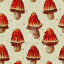 Cute mushroom repeatable pattern