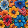 Floral seamless repeatable pattern