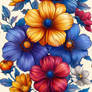 Floral seamless repeatable pattern