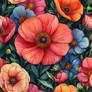 Floral seamless repeatable pattern