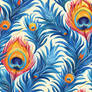 Peacock Feathers Seamless Pattern