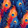 Peacock Feathers Seamless Pattern