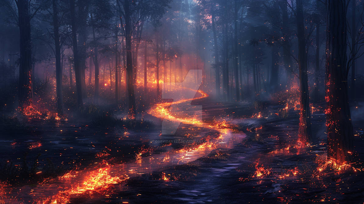 fire path by CorvidArtzz on DeviantArt