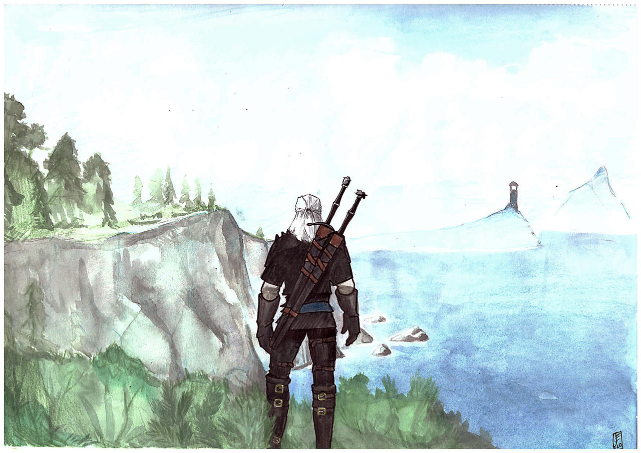 Geralt - Witcher Fanart by eidmann on DeviantArt