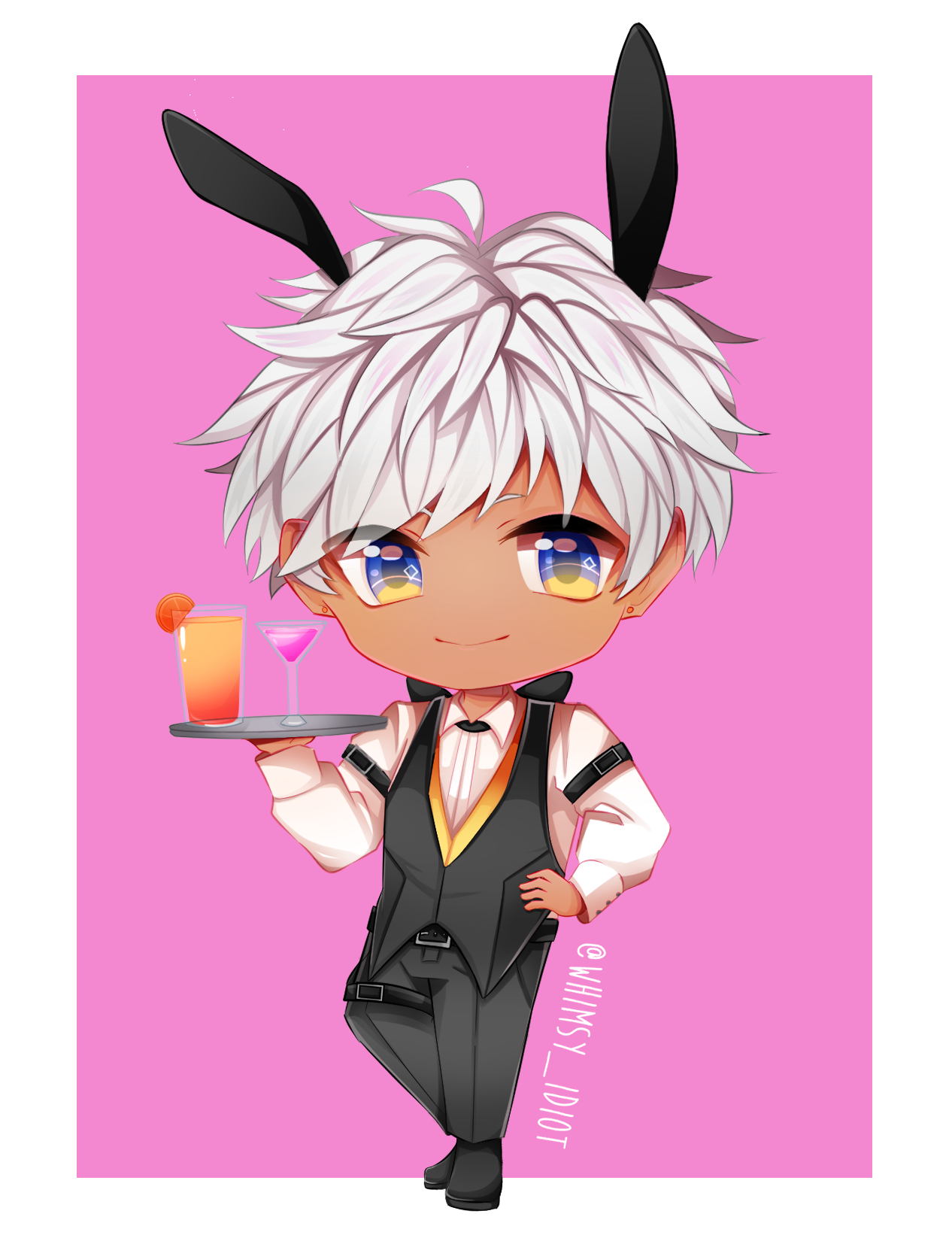 Chibi Mammon Obey Me Fanart - kellye-mylife