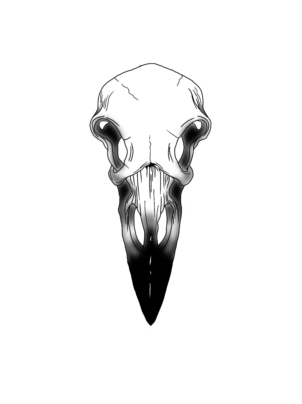 Raven skull by BadBunnyTattoo on DeviantArt
