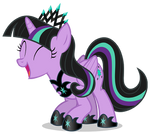 Eyes Closed Twivine Sparkle Vector