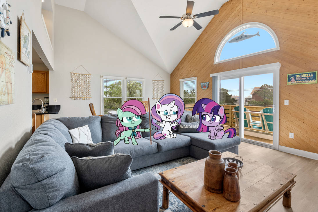 The Ponies in Jumbo's Hideout Living Room by Luckydog416 on DeviantArt