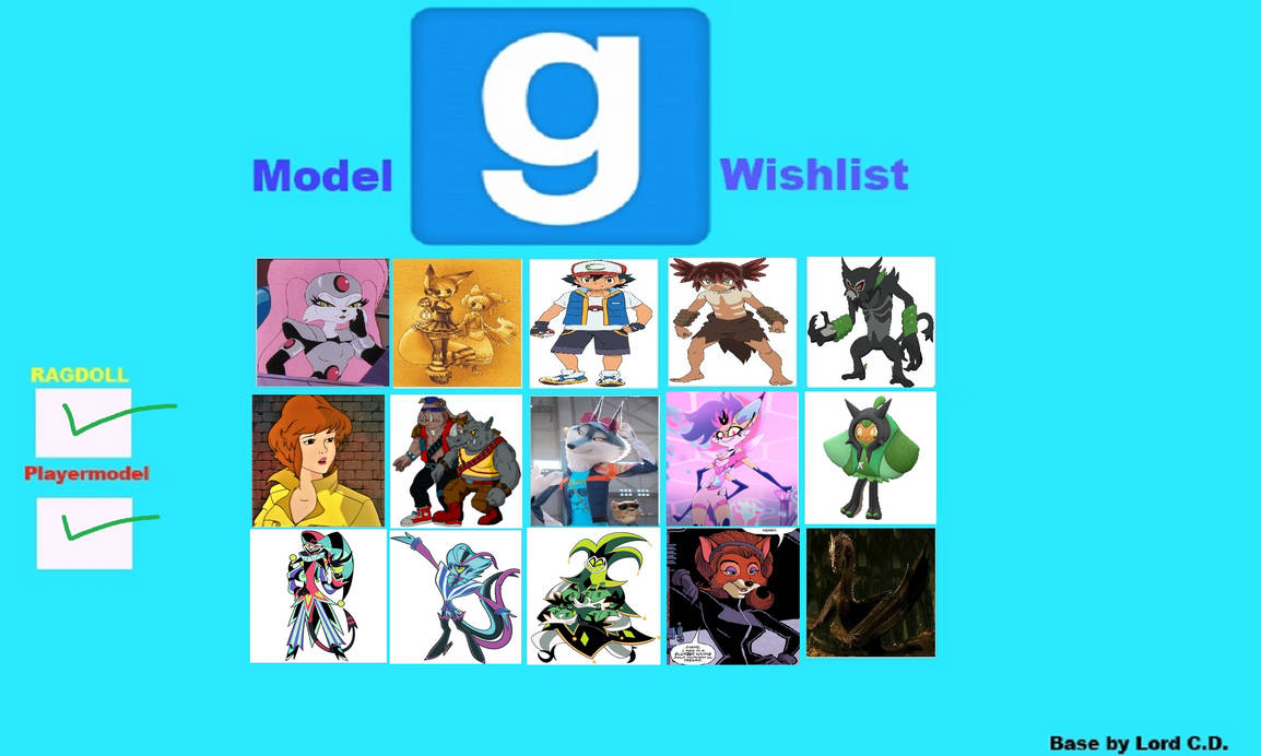 My Wanted Gmod Model Wishlist by patrickmoua2004 on DeviantArt